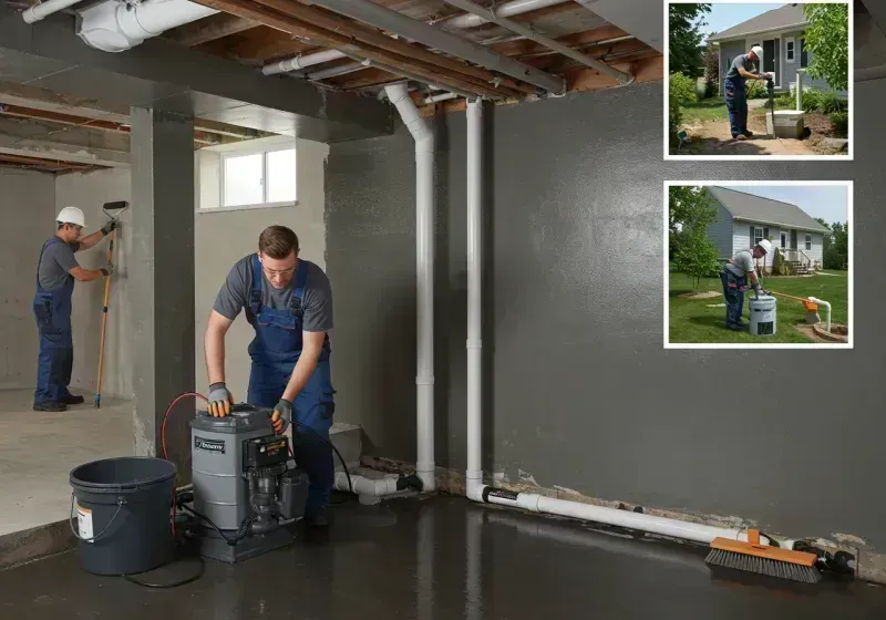 Basement Waterproofing and Flood Prevention process in Clarksville, IN